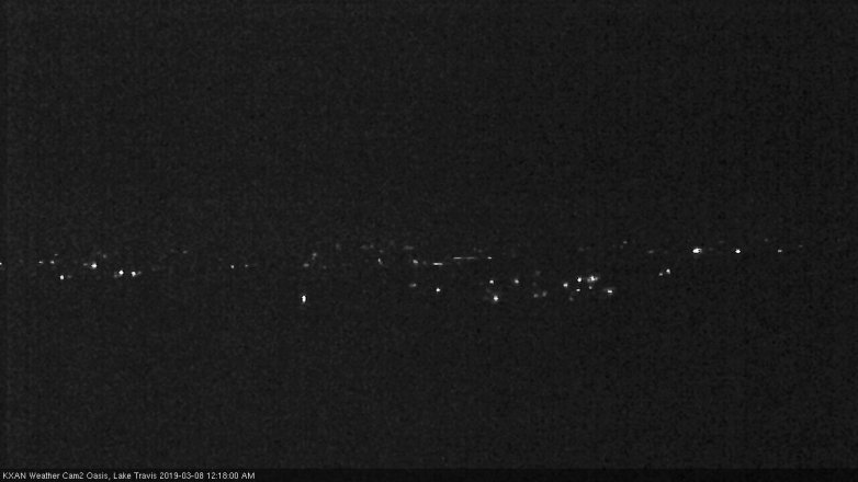 Lake Travis webcam, March 7, 2019 11:20 PM CT