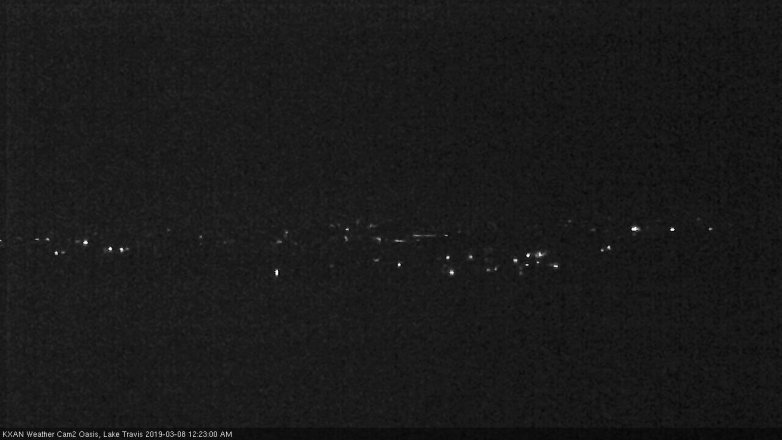 Lake Travis webcam, March 7, 2019 11:25 PM CT