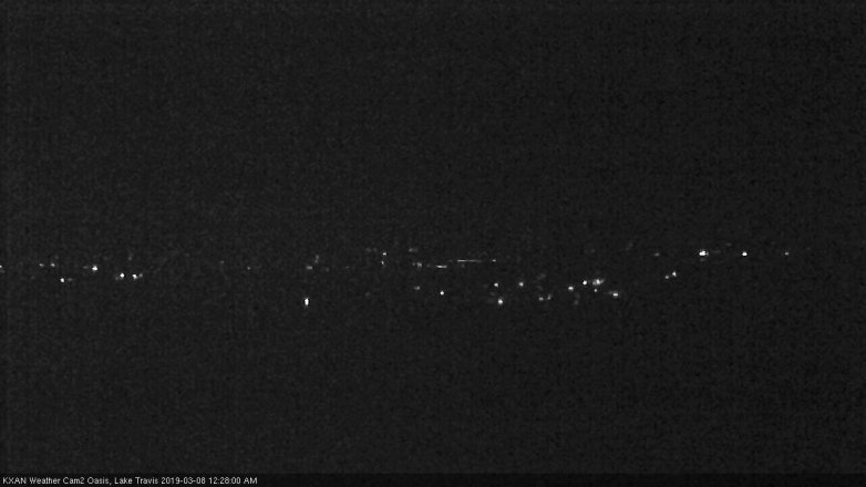 Lake Travis webcam, March 7, 2019 11:30 PM CT
