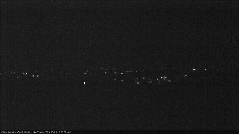 Lake Travis webcam, March 7, 2019 11:40 PM CT