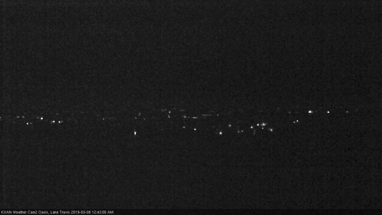 Lake Travis webcam, March 7, 2019 11:45 PM CT