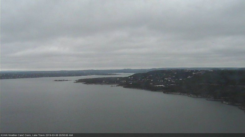 Lake Travis webcam, March 8, 2019 9:00 AM CT