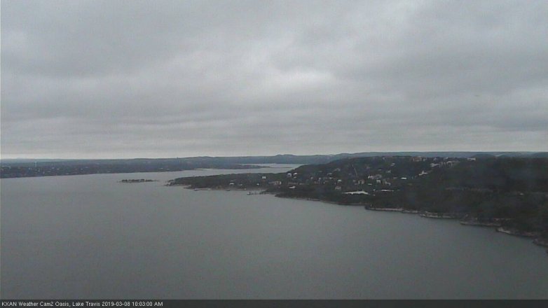 Lake Travis webcam, March 8, 2019 9:05 AM CT