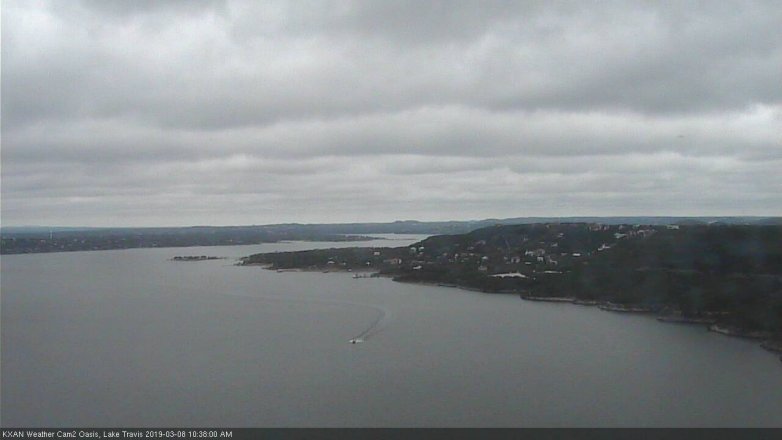 Lake Travis webcam, March 8, 2019 9:40 AM CT