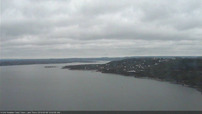 Lake Travis webcam, March 8, 2019 9:45 AM CT