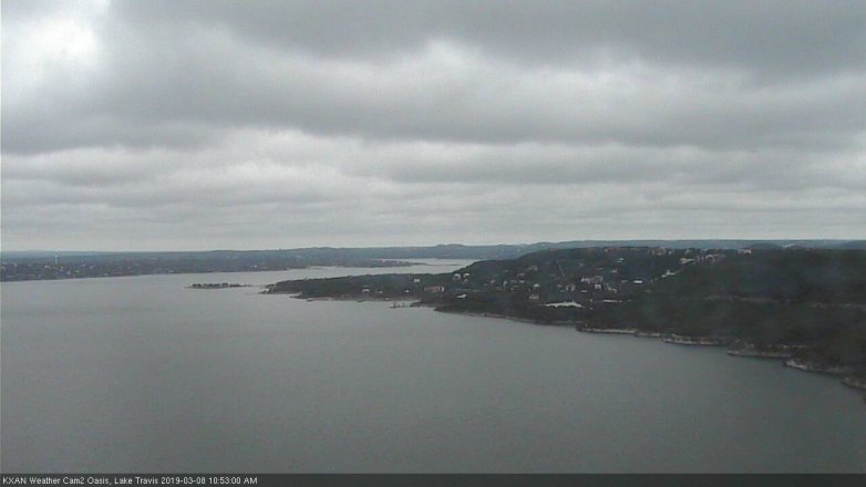 Lake Travis webcam, March 8, 2019 9:55 AM CT