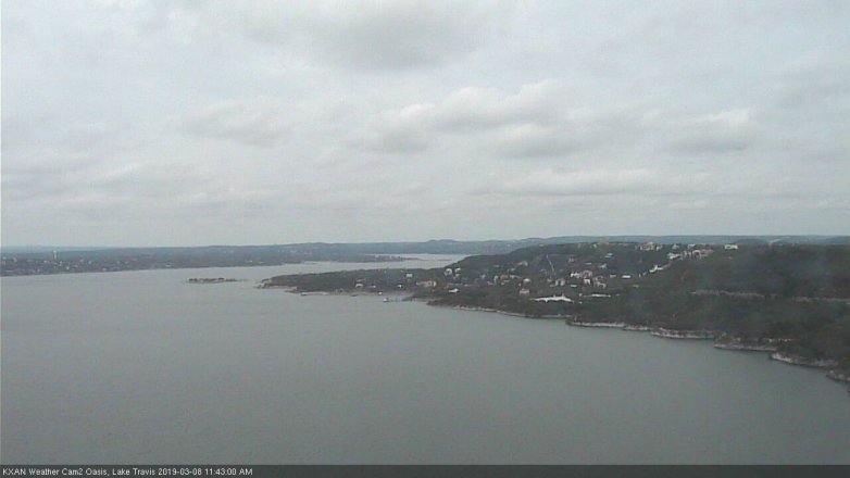 Lake Travis webcam, March 8, 2019 10:45 AM CT