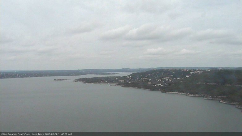 Lake Travis webcam, March 8, 2019 10:50 AM CT