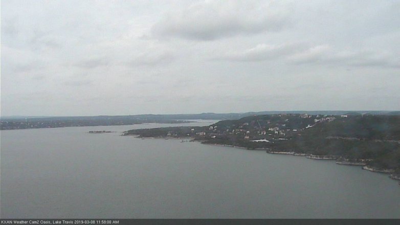 Lake Travis webcam, March 8, 2019 11:00 AM CT
