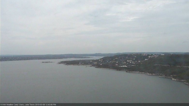 Lake Travis webcam, March 8, 2019 11:45 AM CT