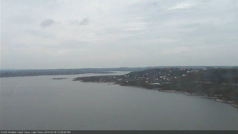 Lake Travis webcam, March 8, 2019 11:50 AM CT