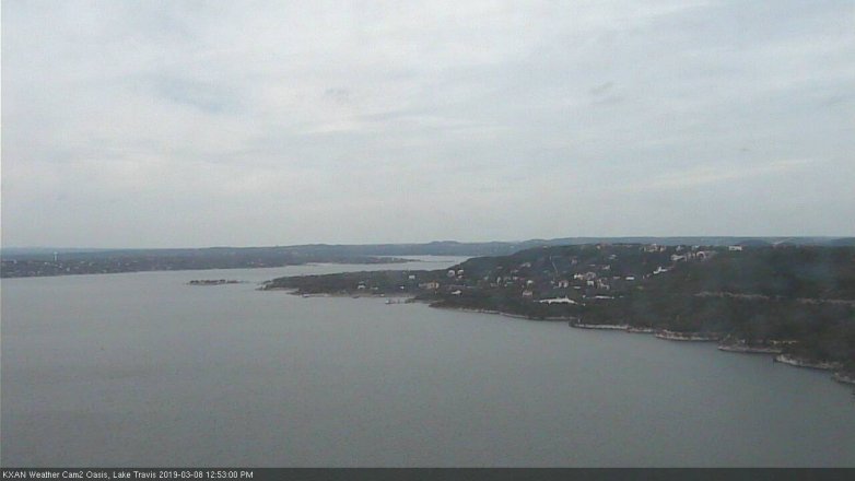 Lake Travis webcam, March 8, 2019 11:55 AM CT