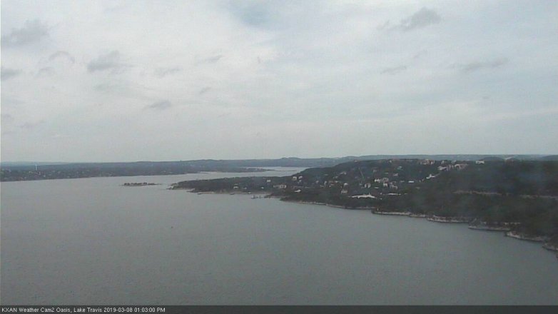 Lake Travis webcam, March 8, 2019 12:05 PM CT