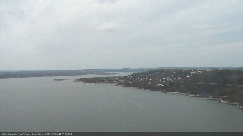 Lake Travis webcam, March 8, 2019 12:30 PM CT
