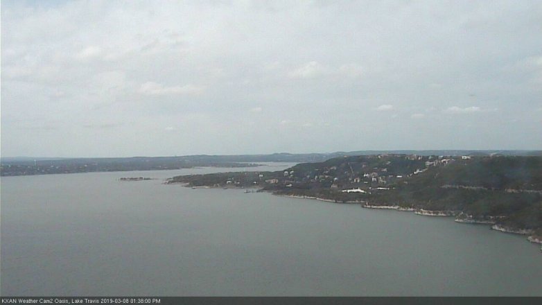 Lake Travis webcam, March 8, 2019 12:40 PM CT