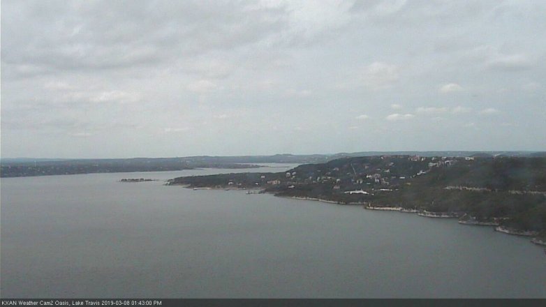 Lake Travis webcam, March 8, 2019 12:45 PM CT
