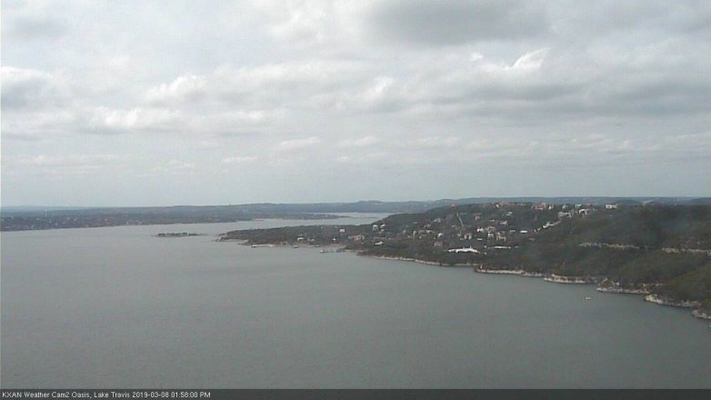 Lake Travis webcam, March 8, 2019 1:00 PM CT