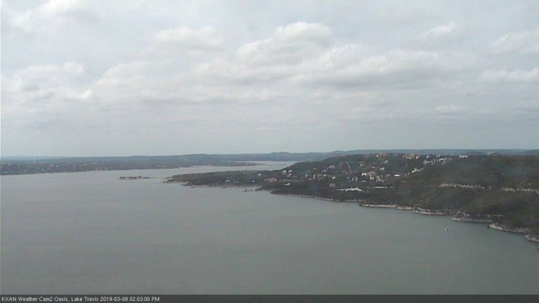 Lake Travis webcam, March 8, 2019 1:05 PM CT