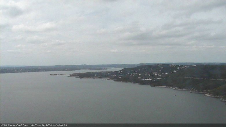 Lake Travis webcam, March 8, 2019 1:10 PM CT