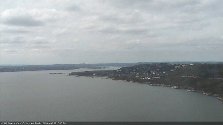 Lake Travis webcam, March 8, 2019 1:15 PM CT