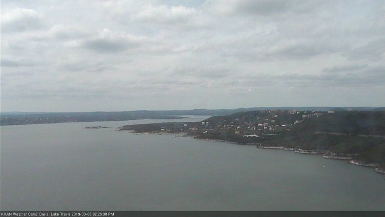 Lake Travis webcam, March 8, 2019 1:30 PM CT