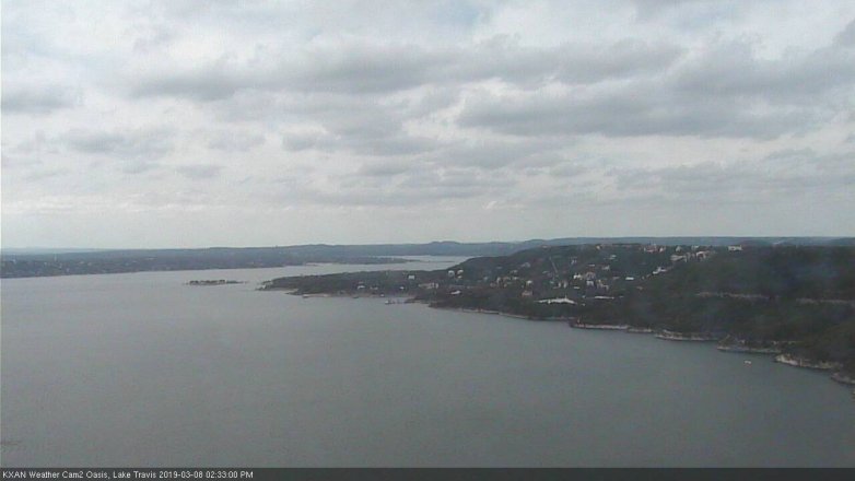 Lake Travis webcam, March 8, 2019 1:35 PM CT