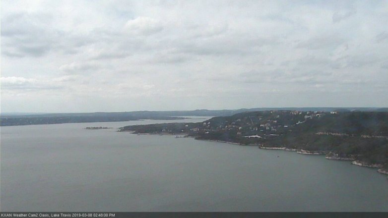 Lake Travis webcam, March 8, 2019 1:50 PM CT