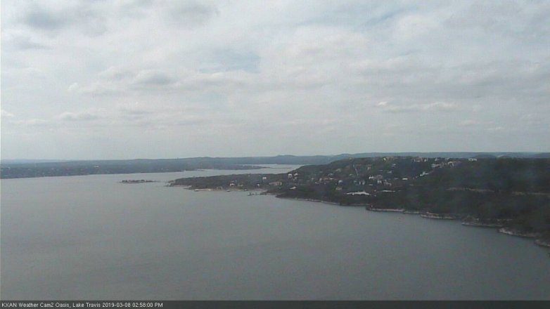 Lake Travis webcam, March 8, 2019 2:00 PM CT