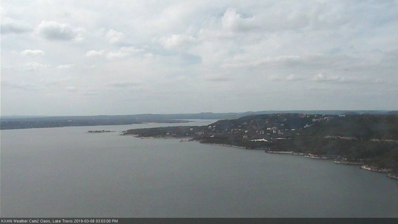 Lake Travis webcam, March 8, 2019 2:05 PM CT