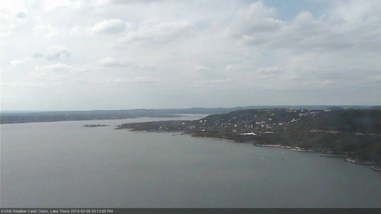 Lake Travis webcam, March 8, 2019 2:15 PM CT