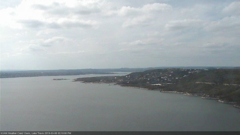 Lake Travis webcam, March 8, 2019 2:20 PM CT