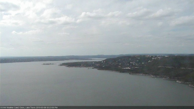 Lake Travis webcam, March 8, 2019 2:25 PM CT