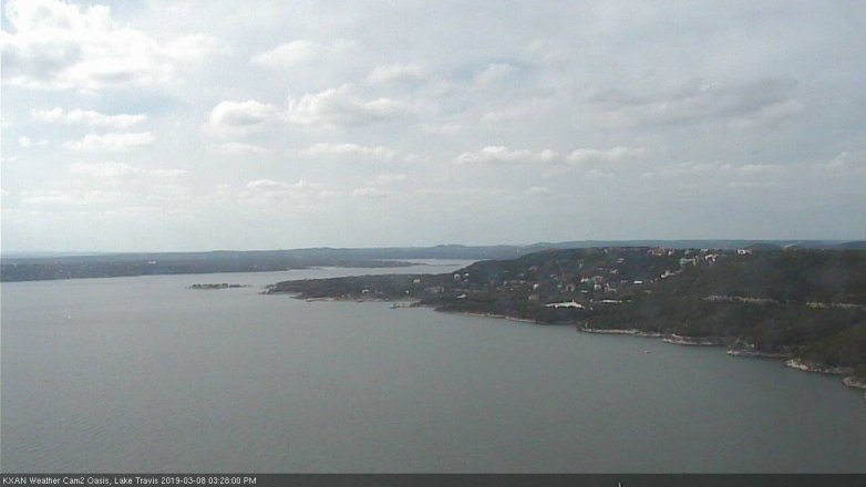 Lake Travis webcam, March 8, 2019 2:30 PM CT