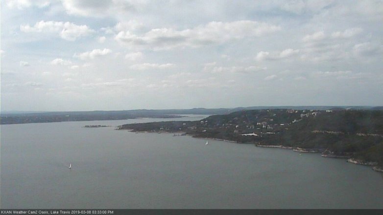 Lake Travis webcam, March 8, 2019 2:35 PM CT