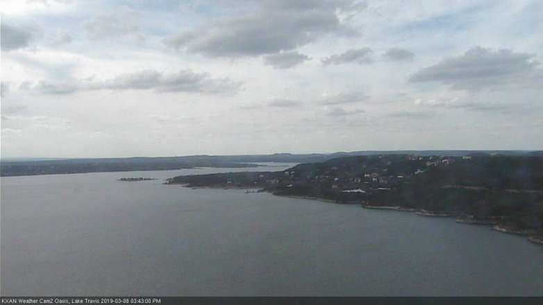 Lake Travis webcam, March 8, 2019 2:45 PM CT