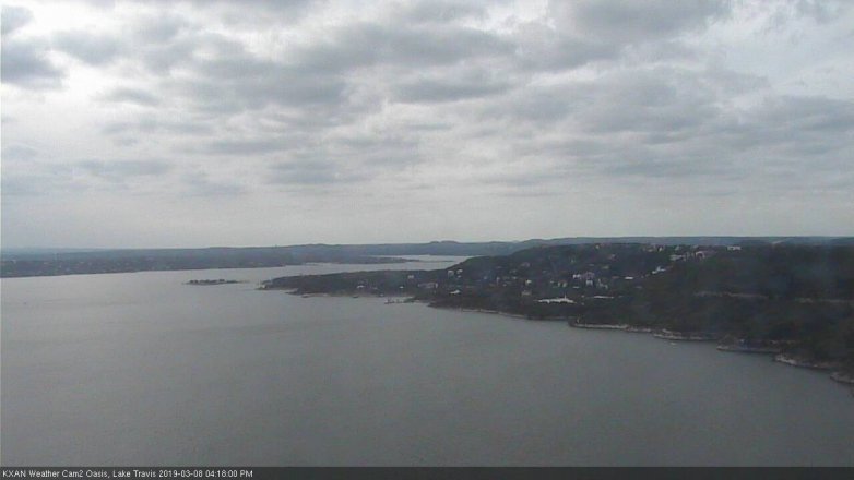 Lake Travis webcam, March 8, 2019 3:20 PM CT