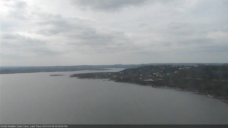 Lake Travis webcam, March 8, 2019 3:40 PM CT
