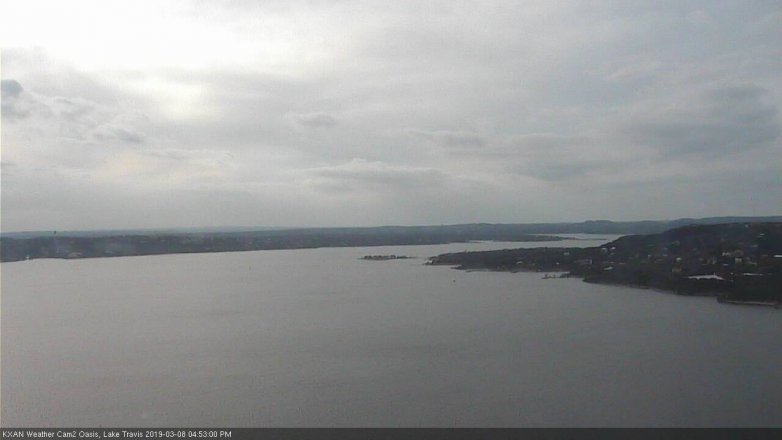 Lake Travis webcam, March 8, 2019 3:55 PM CT