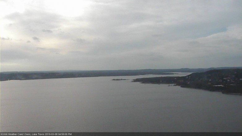 Lake Travis webcam, March 8, 2019 4:00 PM CT