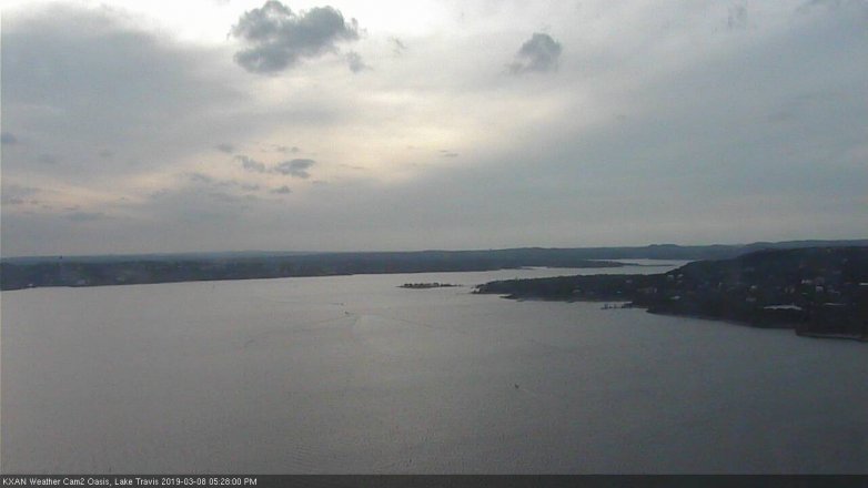 Lake Travis webcam, March 8, 2019 4:30 PM CT