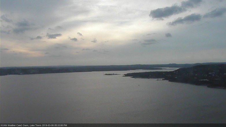 Lake Travis webcam, March 8, 2019 4:35 PM CT