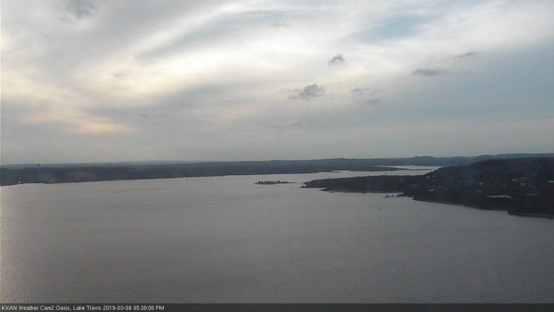 Lake Travis webcam, March 8, 2019 4:40 PM CT