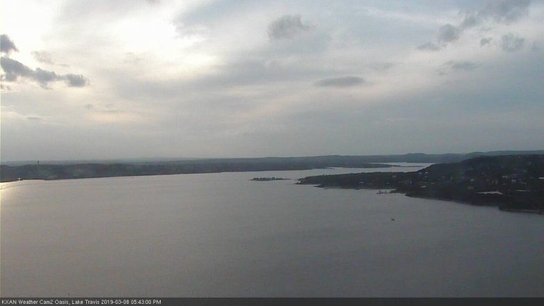 Lake Travis webcam, March 8, 2019 4:45 PM CT