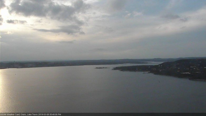 Lake Travis webcam, March 8, 2019 4:50 PM CT