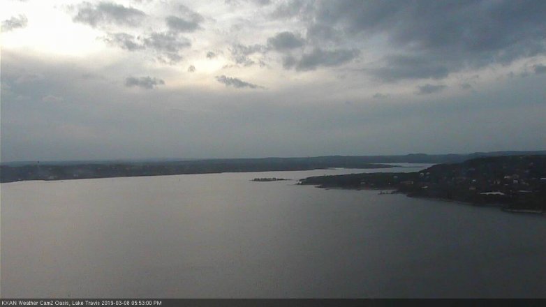 Lake Travis webcam, March 8, 2019 4:55 PM CT