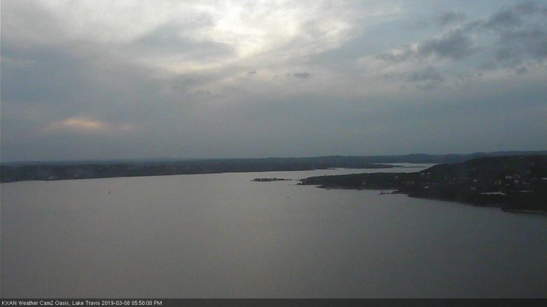 Lake Travis webcam, March 8, 2019 5:00 PM CT