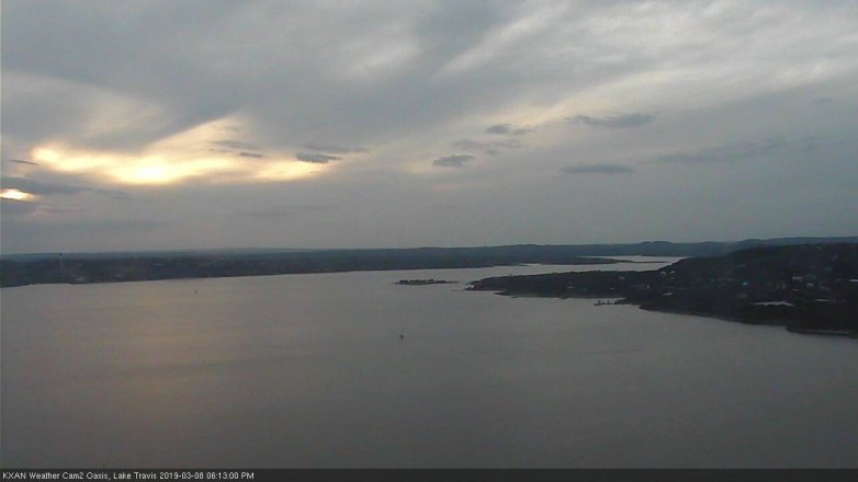Lake Travis webcam, March 8, 2019 5:15 PM CT