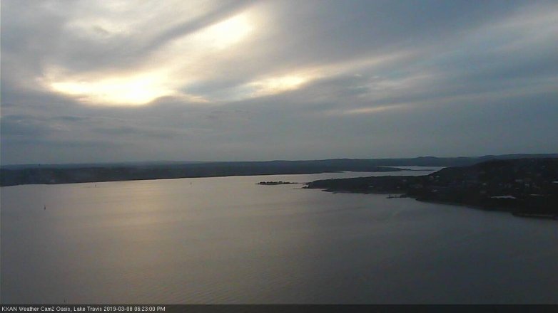Lake Travis webcam, March 8, 2019 5:25 PM CT