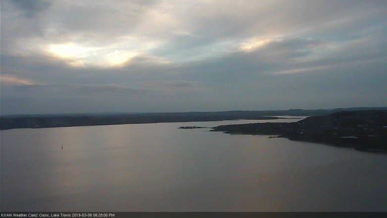 Lake Travis webcam, March 8, 2019 5:30 PM CT