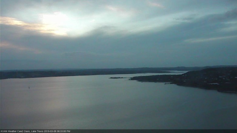 Lake Travis webcam, March 8, 2019 5:35 PM CT
